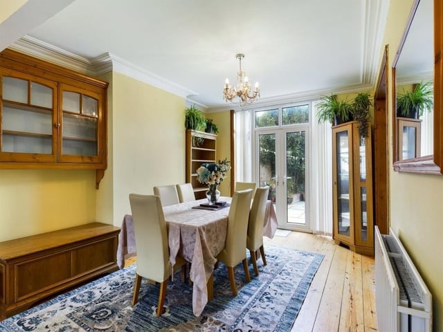 This three-bedroom terraced house is on sale for £350,000. It is listed by Chinneck Shaw.