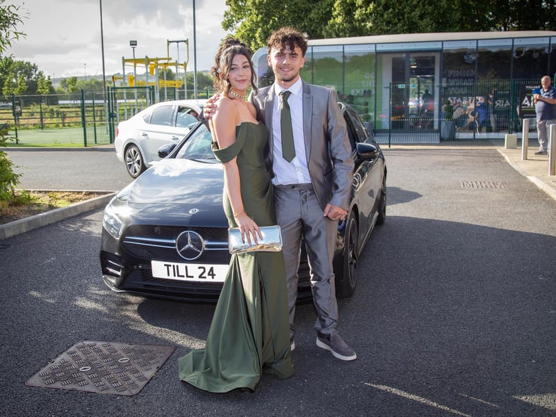 Students dressed up for Ark Charter Academy prom night