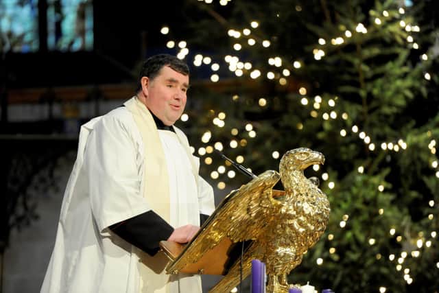 Father Bob White at The News annual Carol Service at St Mary's Church in Fratton in 2015. Picture: Paul Jacobs (151891-1)