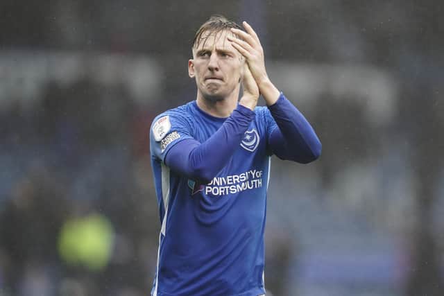 Pompey winger Ronan Curtis will serve his one-match ban on Saturday.