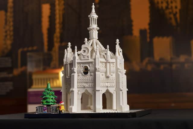 Market Cross in Chichester recreated in Lego to go with the Brick Wonders exhibition, at the Novium Museum in Chichester