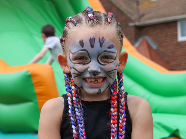Darcie Skyrme, six made a great effort for the Jubilee celebrations. at Wilverley Avenue, West Leigh