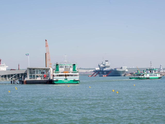OK, in some ways it's not exotic - but Portsdown Hill and the Spinnaker aside, the ferry gives the best view of Portsmouth