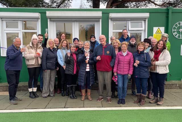 Warsash members at their clubhouse refurbishment grand reopening