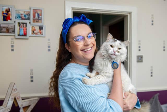 Danielle Geddes has told of her relief after finding her missing moggie Presley. The cat has been missing for five days.

Picture: Habibur Rahman