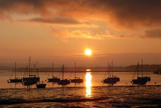 Sunrise at Priddy's Hard Gosport taken by Alison Treacher.