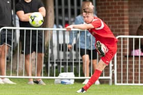Robbie Taw scored Horndean's winner against Fleet last night. Picture: Keith Woodland