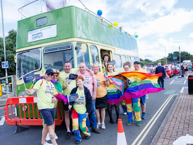 Hundreds of people marched along Southsea. Picture: Marcin Jedrysiak