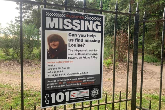 Staunton Country Park on May 21 2020 on the night that Hampshire police said they found a body in the search for missing 16-year-old Louise Smith from Havant after she went missing on VE Day, May 8 2020. Picture: Sarah Standing