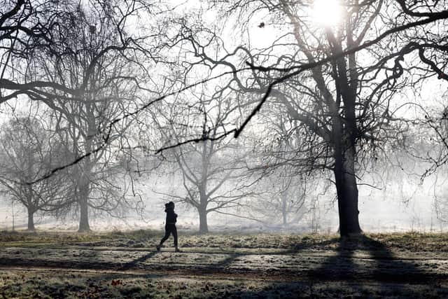 Cold and icy weather is forecast across the UK this week. Some places may see snow. Picture: Tolga Akmen/AFP via Getty Images.
