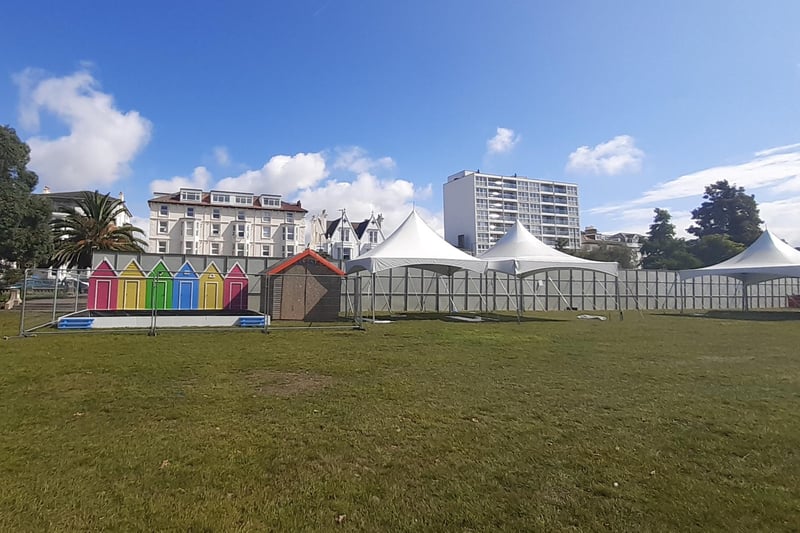 The children's area will include a sand pit area for younger visitors to enjoy