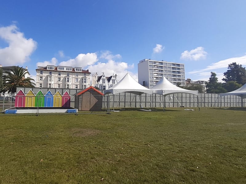 The children's area will include a sand pit area for younger visitors to enjoy