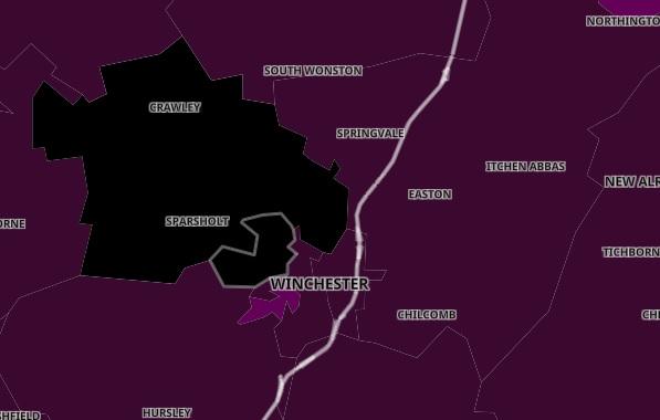 There was a Covid rate of 1,672.5 cases per 100,000 in Winchester West in the seven days to March 25. Cases were up 5.7 per cent compared to the week before.