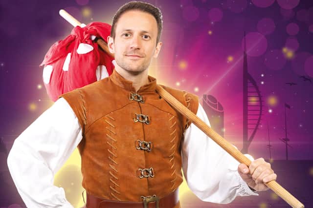 Sean Smith stars in the title role of Dick Whittington, The Pompey Panto, at The Kings Theatre