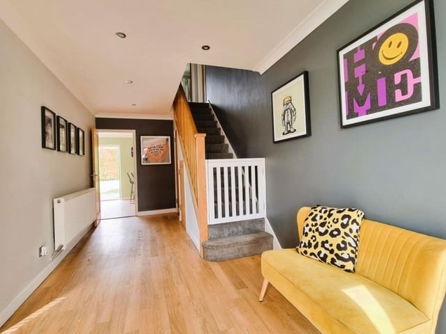 This property also comes with a spacious garden and a driveway.