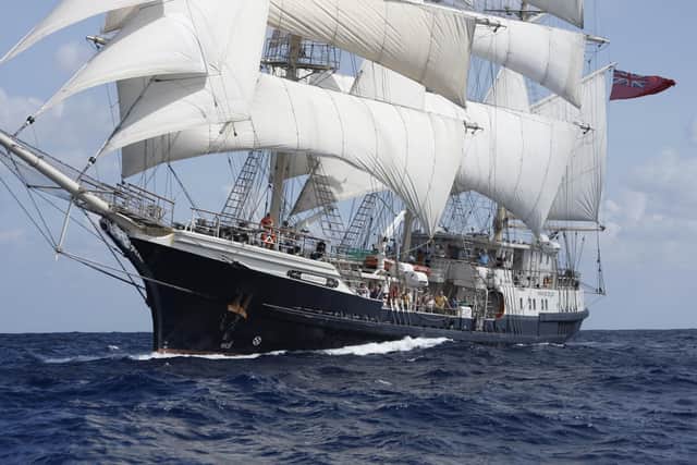 TS Tenacious is the largest traditional wooden tall ship built in the United Kingdom in the last 100 years. Picture: The Royal Navy.