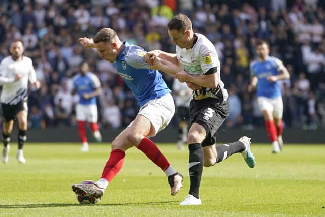 Gaffer For A Day Richard Brook chose Colby Bishop as Pompey's man of the match against Derby. Picture: Jason Brown/ProSportsImages