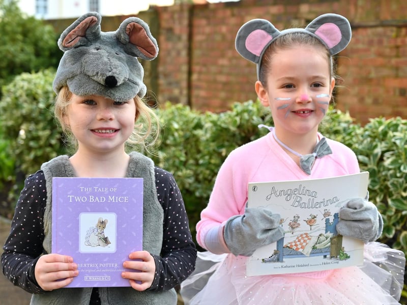 Portsmouth High School, GDST, has celebrated World Book Day.Pictured: Harley and Sofia