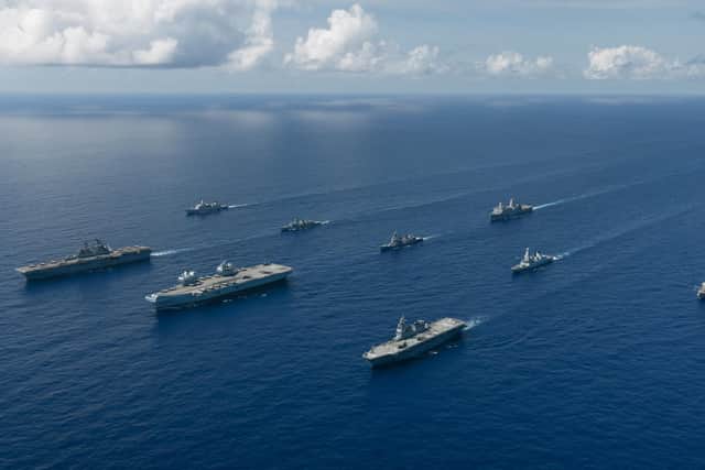 UK, Netherlands, United States and Japan complete intensive joint exercises in the Pacific
A powerhouse naval force of warships, aircraft, sailors and marines from the UK, the Netherlands, United States and Japan converged for milestone exercises in the Pacific Ocean.
The UK Carrier Strike Group’s warships led by aircraft carrier HMS Queen Elizabeth worked with the USS America-led United States Expeditionary Strike Group 7 and two ships from Japan’s Maritime Self Defence Force to prove the ability of the navies to operate effectively together.