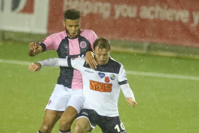 Striker Joe Iaciofano in action for Hawks last season. Picture: Dave Haines