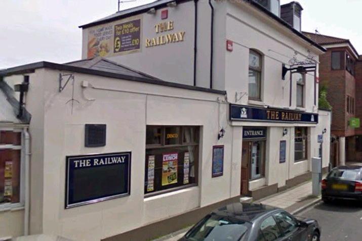 The pub was named after the railway which ran through the middle of Cosham. It previously traded as the Rocket before being refurbished in the 1990s. It was demolished in 2011 to make way for apartments.