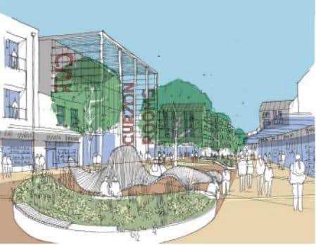 Pocket Park in Wellington Way artist design. Image: Havant Borough Council