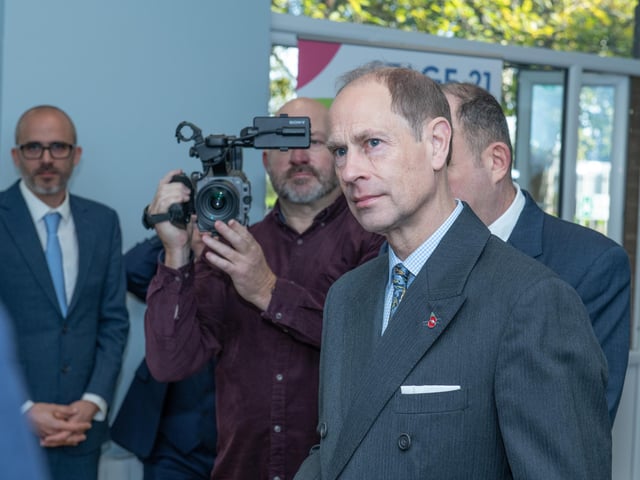 The Duke of Edinburgh visiting the the Portsmouth Down Syndrome Association to open their new centre.  Picture: Steve Reid Blitz Photography