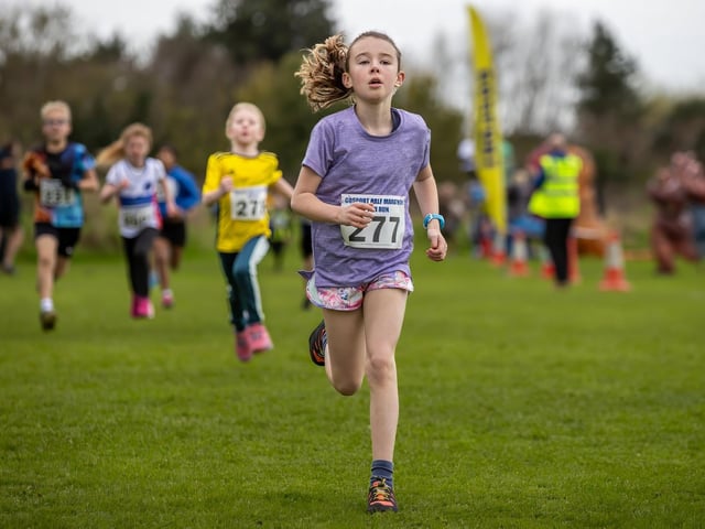 Kids also too part in the challenge with an under 12 children’s Fun Run (1k) and an under 17 Challenge Race (2k) starting and finishing at Bay House School. Photos by Alex Shute