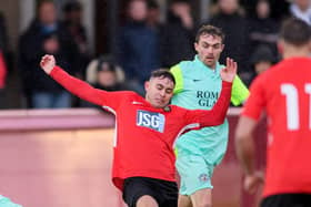 Jack Breed netted twice in Fareham's FA Vase defeat to Abbey Rangers. Picture: Keith Woodland (051220-52)