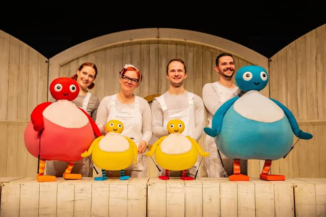 The Twirlywoos came to The New Theatre Royal (this picture is from an earlier show on the tour)