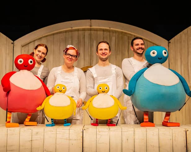 The Twirlywoos came to The New Theatre Royal (this picture is from an earlier show on the tour)