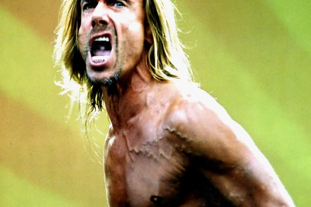 Iggy Pop performing at the Isle of Wight Festival in 2003.

Picture: Paul Windsor