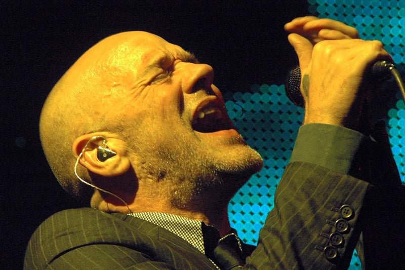 Michael Stipe at the Rose Bowl in August 2008