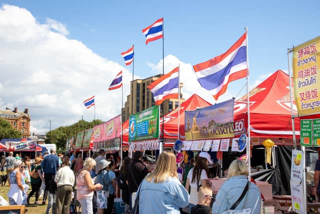 Southsea Common was transformed this weekend into a Thai craft and food extravanganza for the whole family.
Pictured - There were dozens of food options to choose from
Photos by Alex Shute