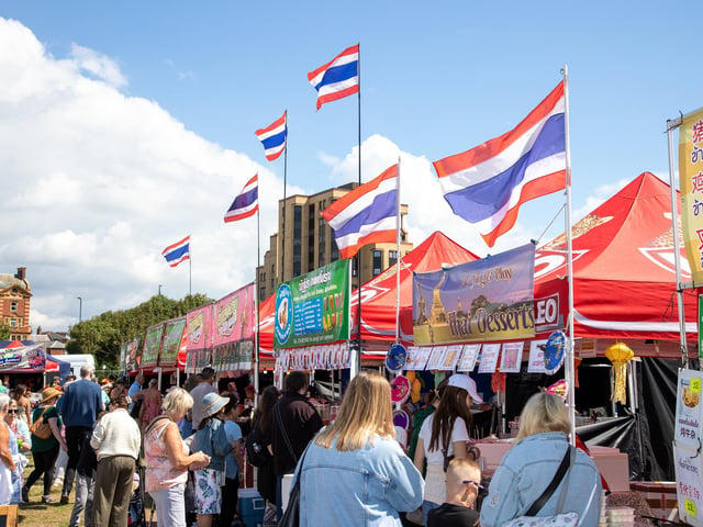Southsea Common was transformed this weekend into a Thai craft and food extravanganza for the whole family.
Pictured - There were dozens of food options to choose from
Photos by Alex Shute
