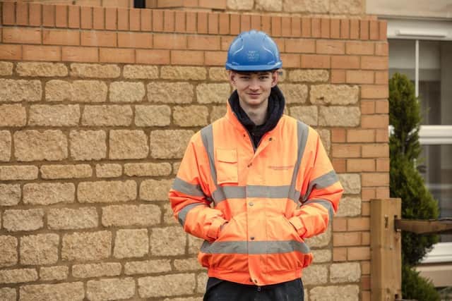 Sam Sweatman, bricklayer apprentice at Barratt David Wilson Homes’ Southampton Division