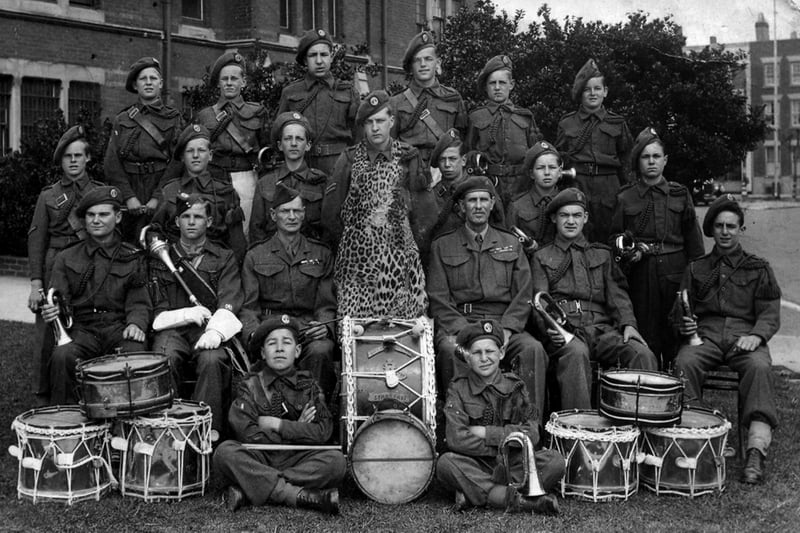 The Gosport Army Cadet band pictured at some point between 1945 and 1947.