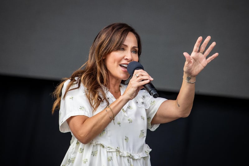Natalie Imbruglia was the big lunchtime act on the Common Stage on Saturday afternoon.
Photo by Alex Shute