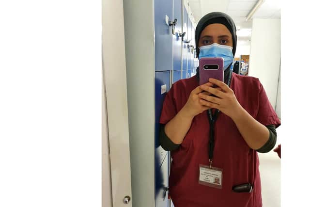 Junior doctor, Israa Bondoqa, who is also a masters student at the University of Portsmouth