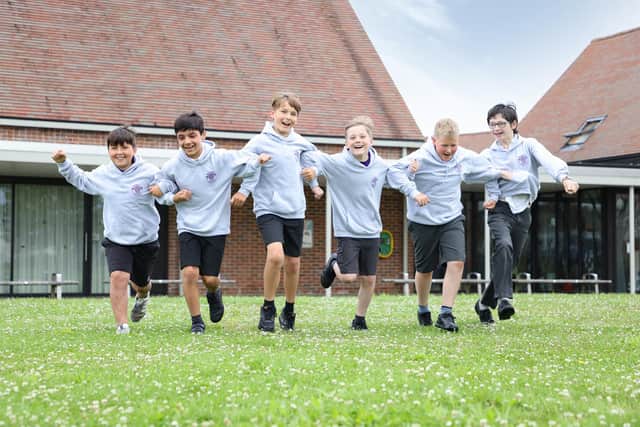 Berewood Primary School pupils in their leavers hoodies
