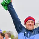 Glenn Turnbull celebrates US Portsmouth's FA Vase quarter-final win against Flackwell Heath. Picture: Martyn White