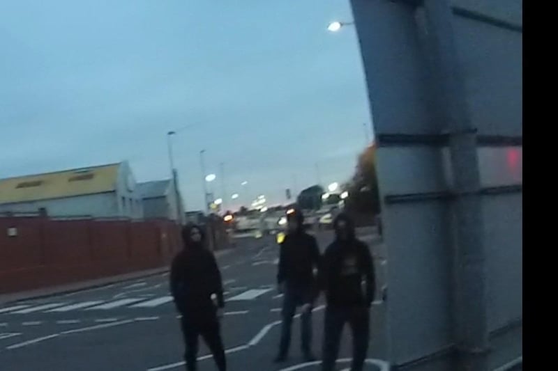 Hampshire police have released a series of images of people they want to speak to in connection with disorder on the M275 on the evening of Wednesday, August 7, 2024.Picture by Hampshire and Isle of Wight Constabulary