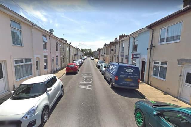 Albert Street, Gosport, where the drugs bust took place. Photo: Google.
