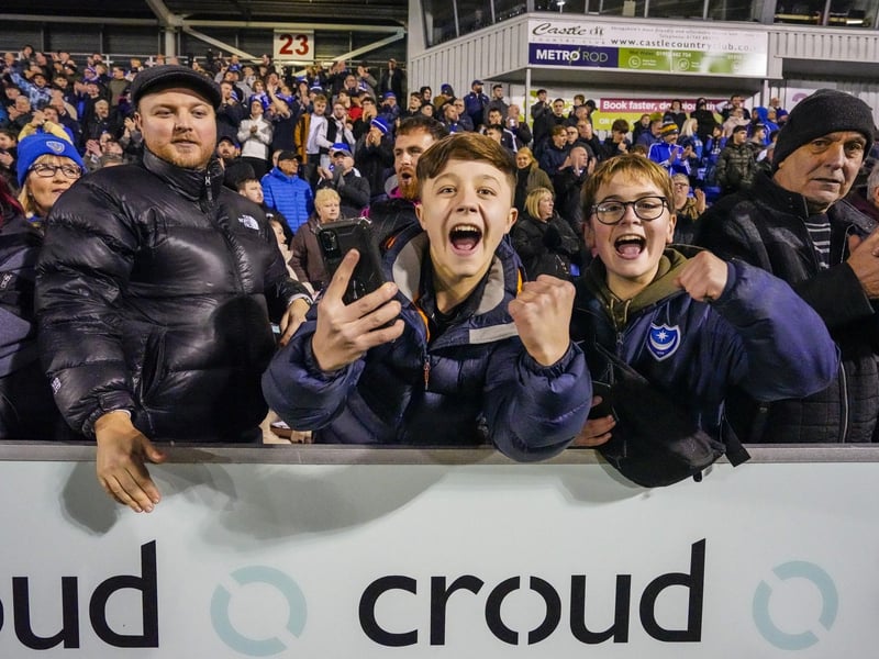 These fans went home happy after seeing their side run out 3-0 winners at Cloud Meadow