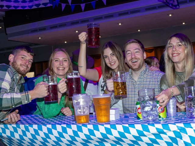 Portsmouth Guildhall played host to this years Oktoberfest event, with hundreds of guests over two sessions and German themed live music.Pictured - Oktoberfest guests enjoying the atmosphere and live musicPhotos by Alex Shute