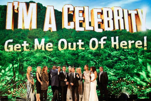 Anthony McPartlin (L) and Declan Donnelly and the cast of "I'm A Celebrity...Get Me Out Off Here!' win the award for Best Entertainment Programme at the 21st National Television Awards at The O2 Arena on January 20, 2016 Picture: Tristan Fewings/Getty Images