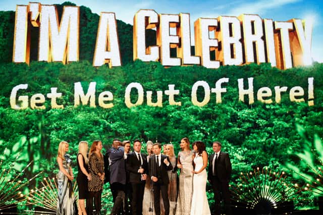 Anthony McPartlin (L) and Declan Donnelly and the cast of "I'm A Celebrity...Get Me Out Off Here!' win the award for Best Entertainment Programme at the 21st National Television Awards at The O2 Arena on January 20, 2016 Picture: Tristan Fewings/Getty Images