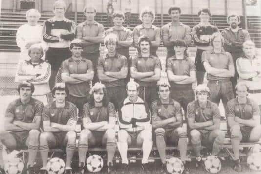 Gary Wheatcroft (front row, second left) in the same FC Haarlem team picture taken in the summer of 1980 as Ruud Gullit (back row, third from the right).