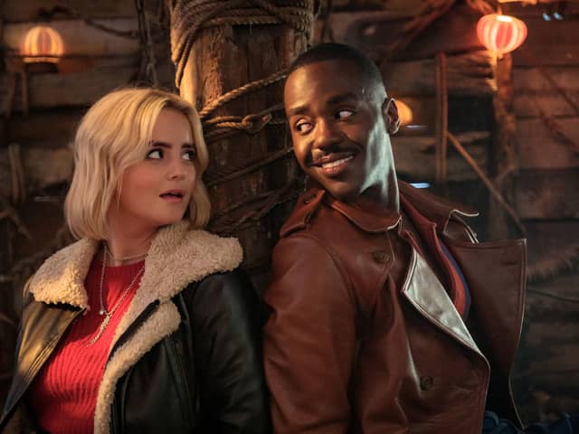 Millie Gibson and Ncuti Gatwa in the upcoming Doctor Who Christmas special. Here are 8 ways the series is linked to Portsmouth.