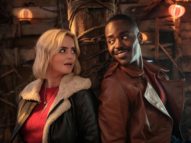 Millie Gibson and Ncuti Gatwa in the upcoming Doctor Who Christmas special. Here are 8 ways the series is linked to Portsmouth.